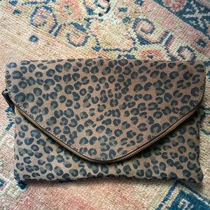 J. Crew Envelope Leopard Clutch